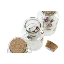 Leuchtende Dekoration DKD Home Decor Weihnachten natürlich (6 x 6 x 14 cm) (3 Stück)