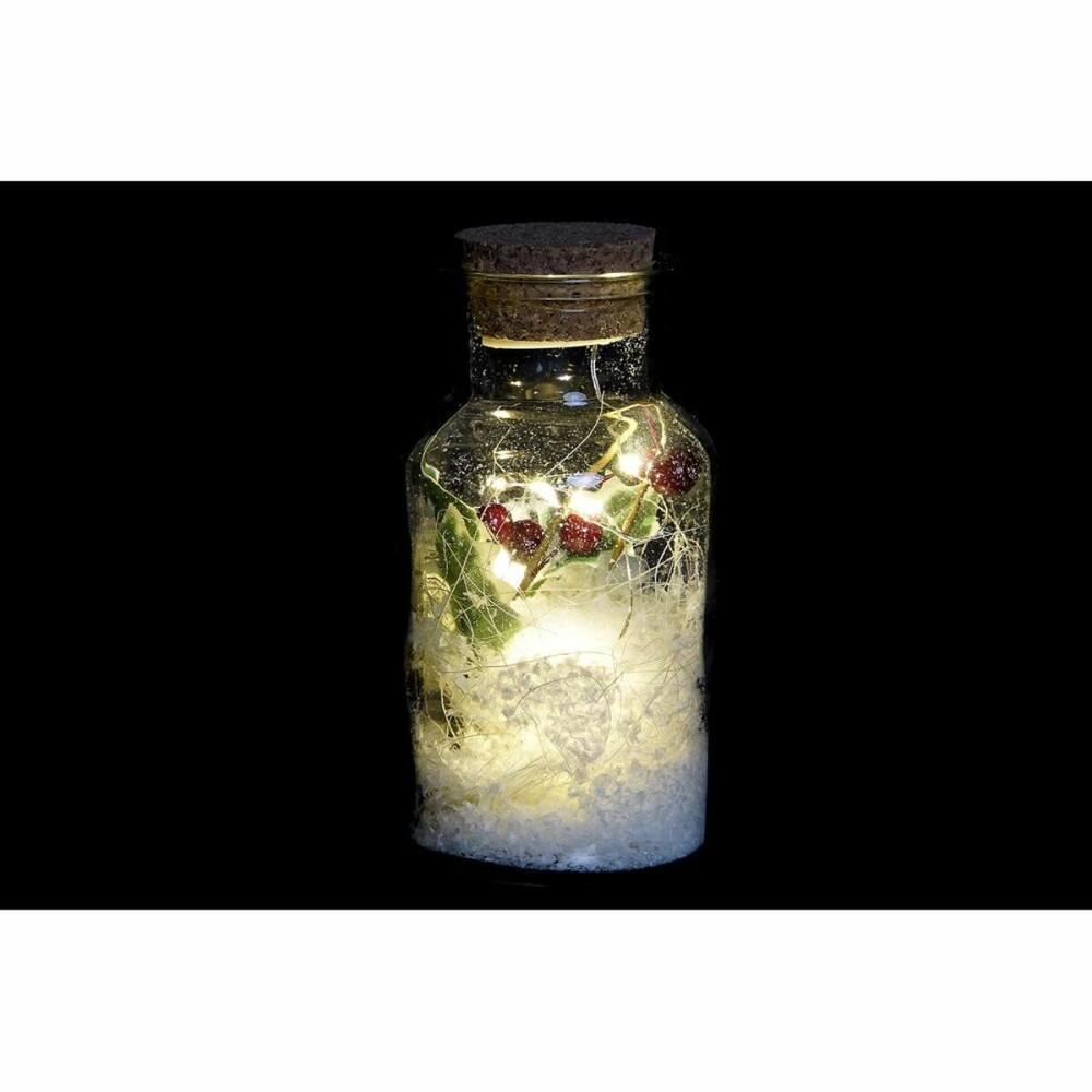 Leuchtende Dekoration DKD Home Decor Weihnachten natürlich (6 x 6 x 14 cm) (3 Stück)