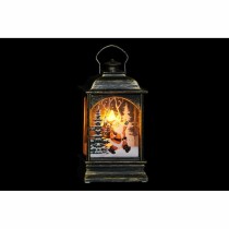Décoration lumineuse DKD Home Decor Noël Noir Doré (7 x 4 x 13,5 cm) (3 Unités)