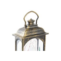 Décoration lumineuse DKD Home Decor Noël Noir Doré (7 x 4 x 13,5 cm) (3 Unités)