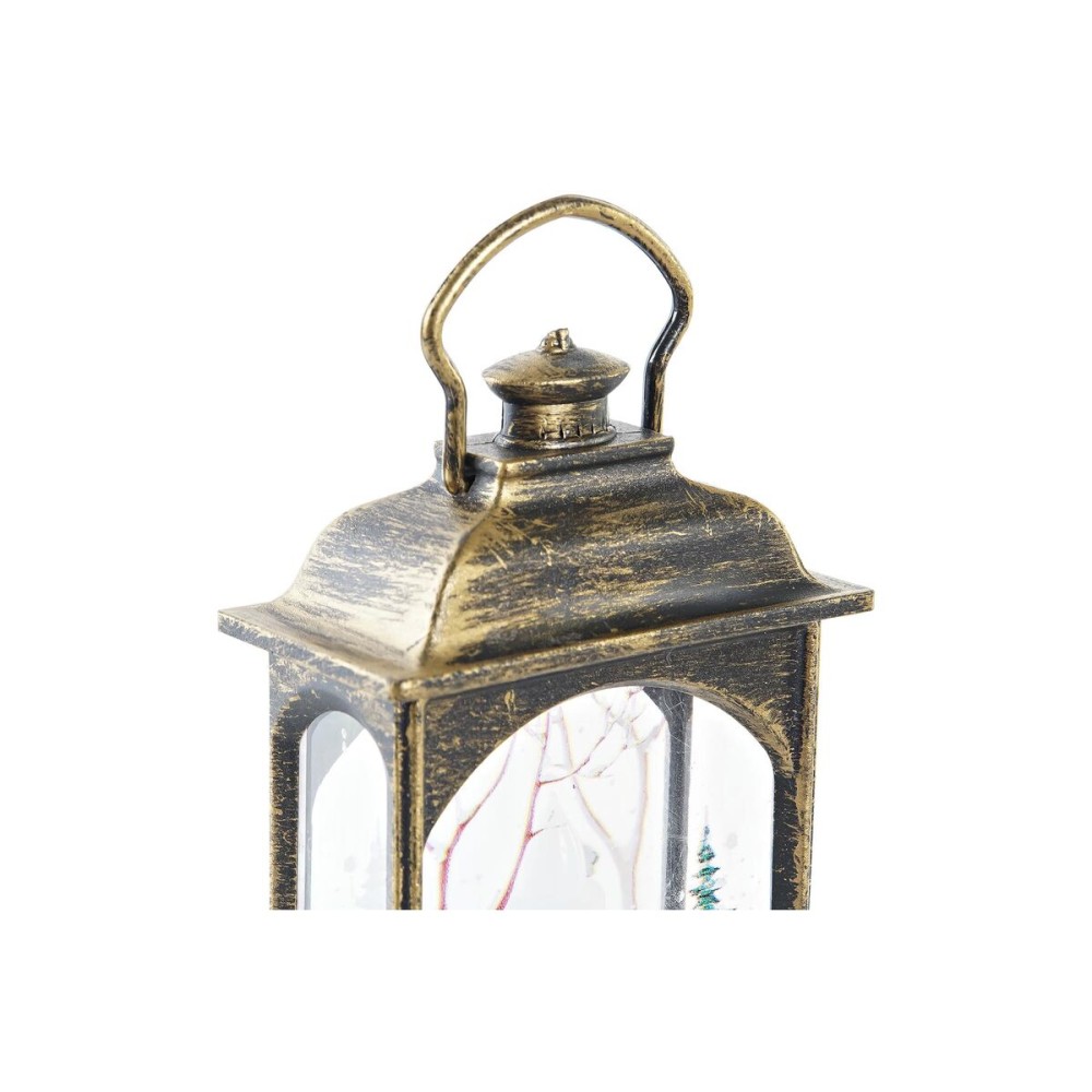 Leuchtende Dekoration DKD Home Decor Weihnachten Schwarz Gold (7 x 4 x 13,5 cm) (3 Stück)