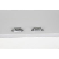 Sideboard DKD Home Decor White Brass Mango wood 157 x 43 x 84 cm 153 x 43 x 84 cm Rhombus