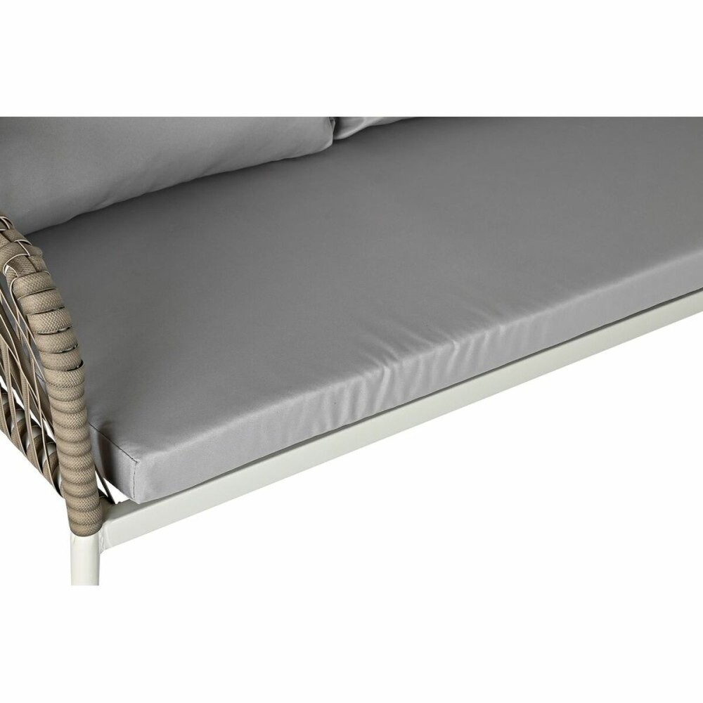 Garden furniture DKD Home Decor White Light brown 190 x 190 x 70 cm