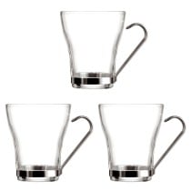 Tea and coffee cup Quid Supreme Transparent 250 ml 3 Pieces