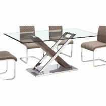 Hall DKD Home Decor Transparent Silver Dark brown 120 x 40 x 75 cm