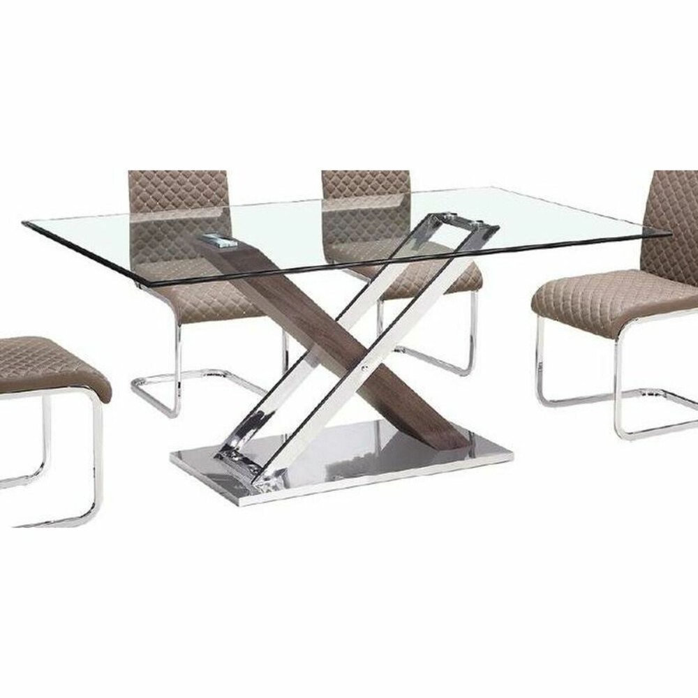 Hall DKD Home Decor Transparent Silver Dark brown 120 x 40 x 75 cm