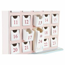 Calendrier de l’Avent DKD Home Decor Bois Maison (27 x 7 x 40 cm) (2 Unités)