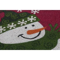 Fußmatte DKD Home Decor Weihnachten PVC Kokosnuss Faser (60 x 40 x 1,5 cm) (2 Stück)