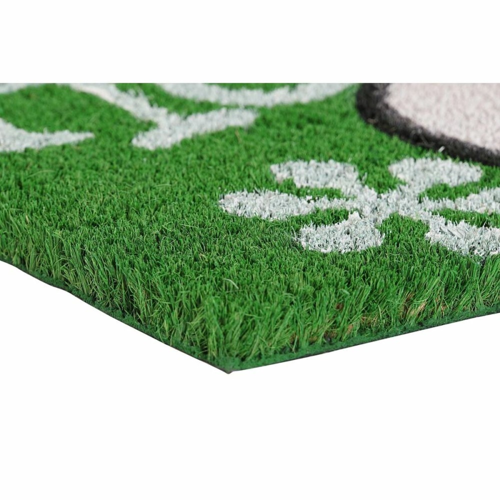 Paillasson DKD Home Decor Noël PVC Père Noël Fibres de coco (60 x 40 x 1,5 cm) (2 Unités)