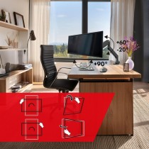 Support de table d'écran MacLean MC-968 26,5" 17"