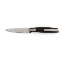 Vegetable Peeler Knife Quid Habitat Black Metal 9 cm (12 Units)