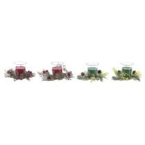 Ensemble de Bougies DKD Home Decor Noël (5,5 x 5,5 x 6 cm) (2 Unités)