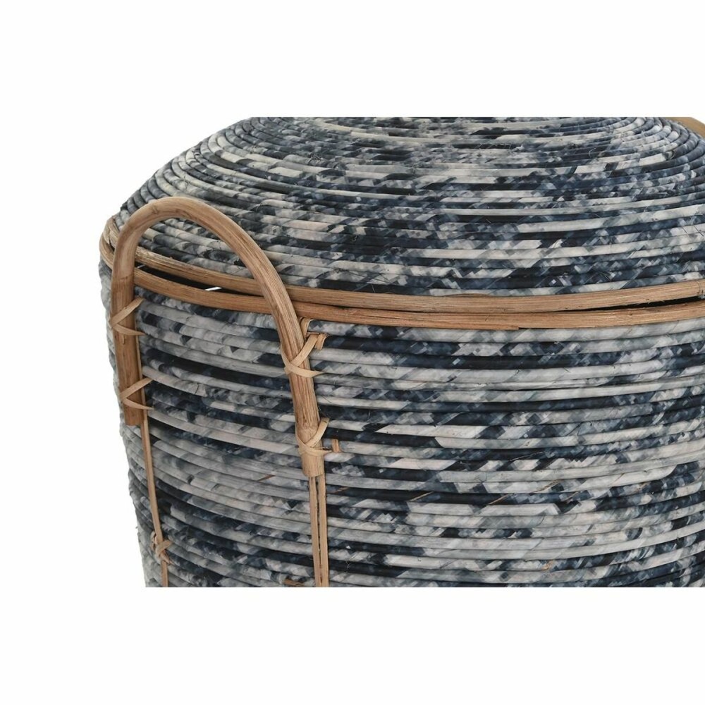 Korb-Set DKD Home Decor Weiß Schwarz natürlich