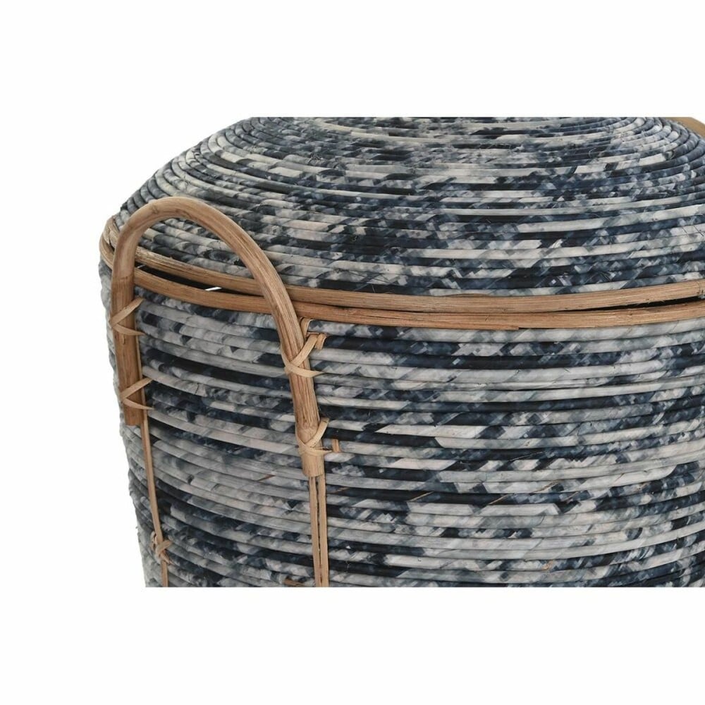 Set de basket DKD Home Decor Blanc Noir Naturel