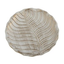 Centerpiece Versa Leaf B White MDF Wood 3 cm 3 x 40 x 40 cm