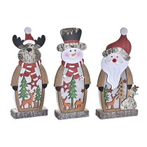 Décoration lumineuse DKD Home Decor Noël (18 x 7 x 40,5 cm) (3 Unités)