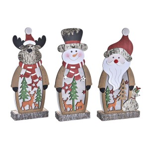 Leuchtende Dekoration DKD Home Decor Weihnachten (18 x 7 x 40,5 cm) (3 Stück)