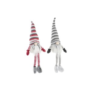 Deko-Figur DKD Home Decor Weihnachten Zwerg LED Leicht Polyester (22 x 12 x 64 cm) (2 Stück)
