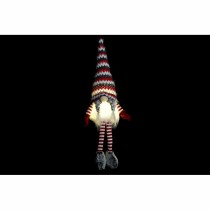 Figurine Décorative DKD Home Decor Noël Gnome Lumière LED Polyester (22 x 12 x 64 cm) (2 Unités)