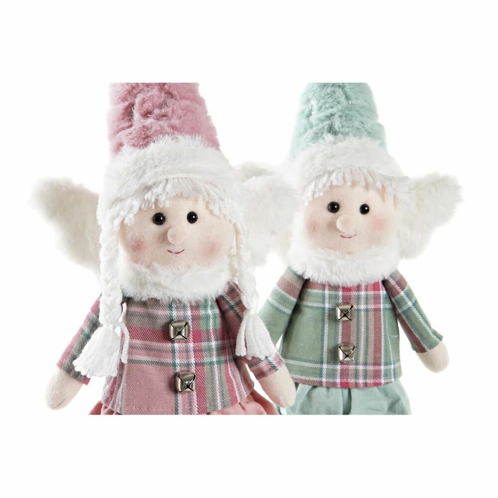 Deko-Figur DKD Home Decor Weihnachten Fee Polyester Engel (15 x 10 x 53 cm) (2 Stück)