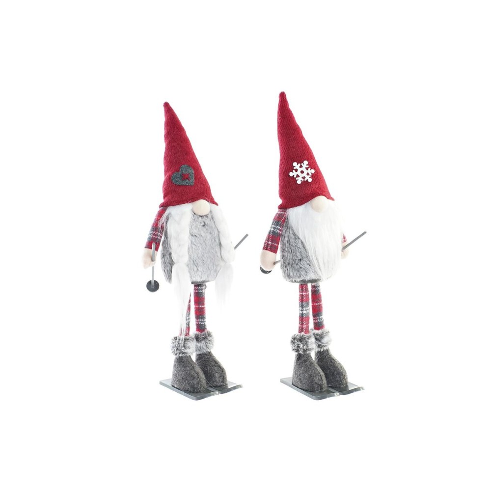 Deko-Figur DKD Home Decor Weihnachten Zwerg Polyester (16 x 12 x 46 cm) (2 Stück)