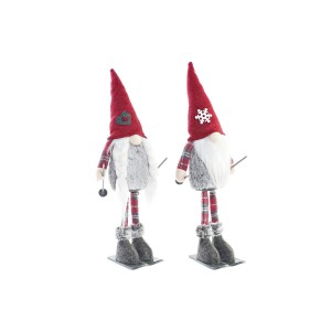 Deko-Figur DKD Home Decor Weihnachten Zwerg Polyester (16 x 12 x 46 cm) (2 Stück)