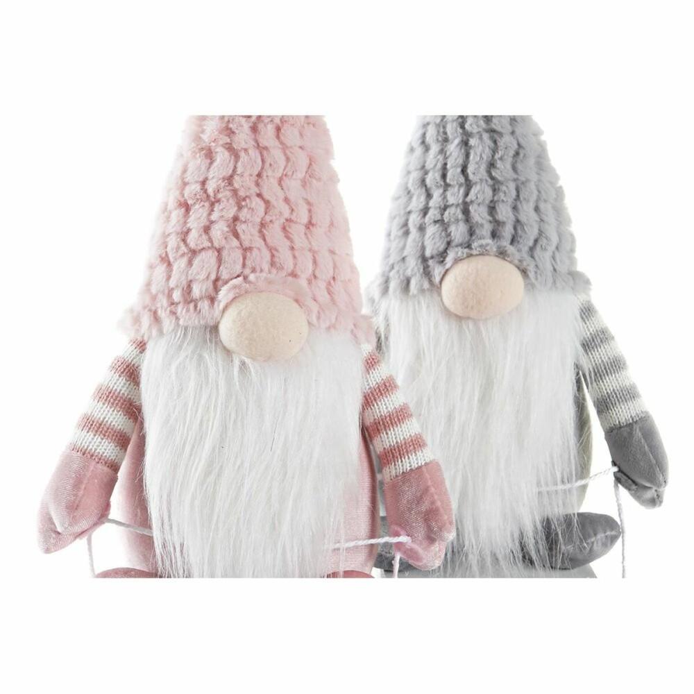 Deko-Figur DKD Home Decor Weihnachten Zwerg Polyester (15 x 25 x 35 cm) (2 Stück)