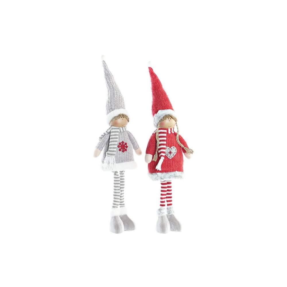Deko-Figur DKD Home Decor Weihnachten Puppe Polyester (17 x 9 x 79 cm) (2 Stück)