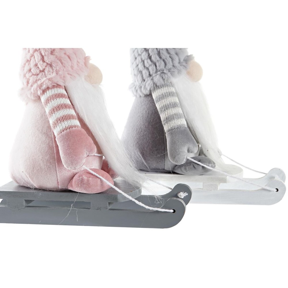 Figurine Décorative DKD Home Decor Noël Gnome Polyester (15 x 25 x 35 cm) (2 Unités)