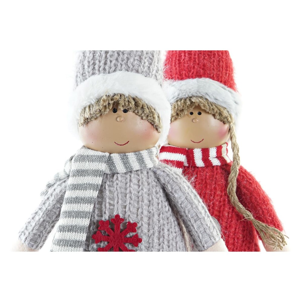 Deko-Figur DKD Home Decor Weihnachten Puppe Polyester (17 x 9 x 79 cm) (2 Stück)