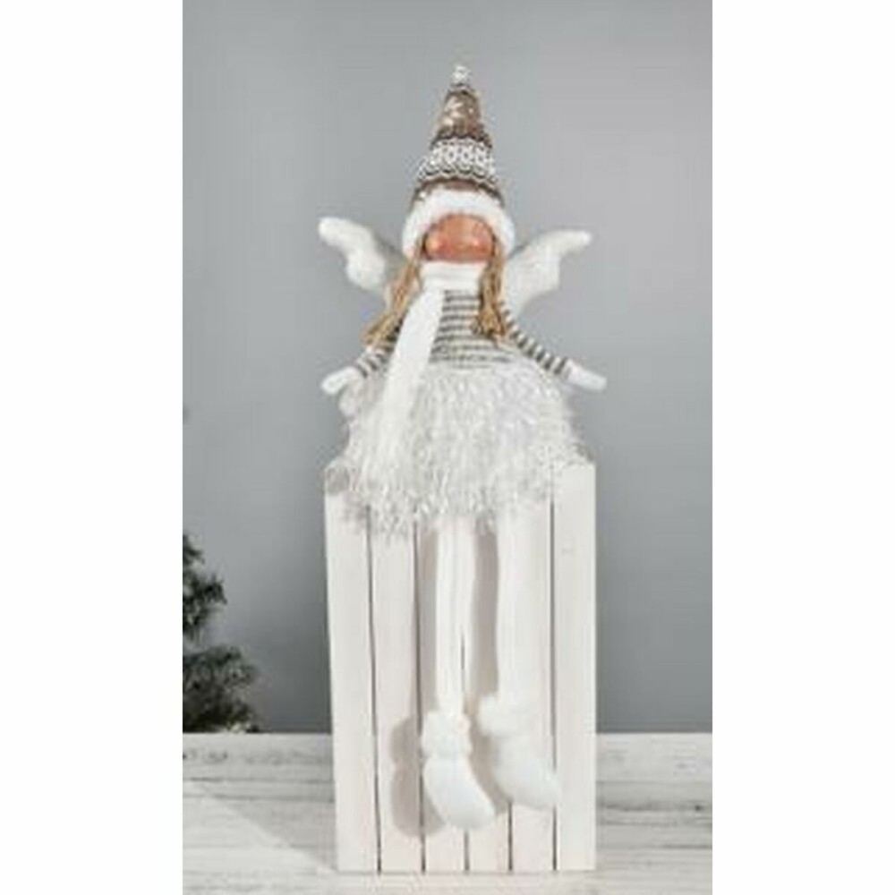 Figurine Décorative DKD Home Decor Noël Fée Polyester Ange (22 x 15 x 48 cm) (2 Unités)