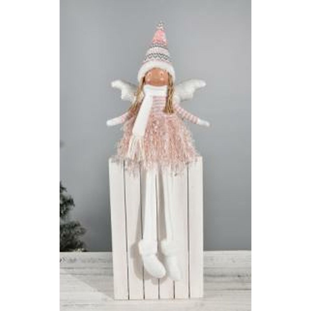 Deko-Figur DKD Home Decor Weihnachten Fee Polyester Engel (22 x 15 x 48 cm) (2 Stück)