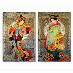 Leinwand DKD Home Decor Kiefer Leinwand 40 x 1,8 x 60 cm