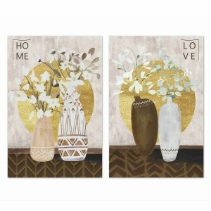 Leinwand DKD Home Decor Kiefer Leinwand 40 x 1,8 x 50 cm