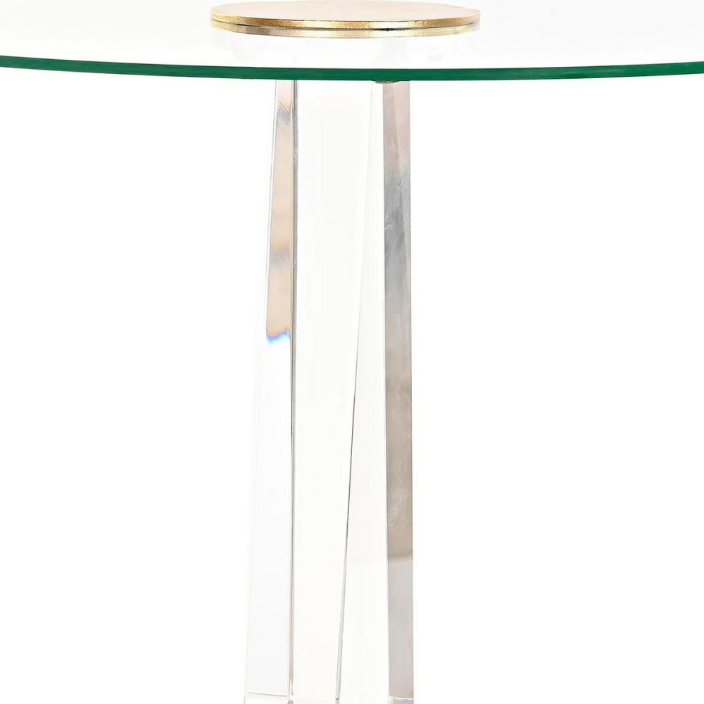 Beistelltisch DKD Home Decor Gold Metall Durchsichtig (42 x 42 x 60 cm)