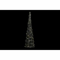 Décoration lumineuse DKD Home Decor Doré Argenté Naturel 19 x 19 x 62 cm Cônes Noël AA x 2, non fournies (2 Unités)
