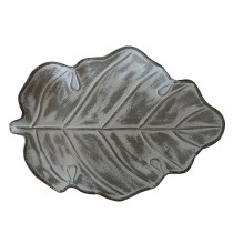 Ablageschale Versa Hoja B Weiß Holz MDF 22 x 3,5 x 40 cm