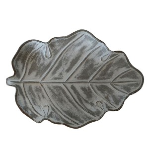 Ablageschale Versa Hoja B Weiß Holz MDF 22 x 3,5 x 40 cm