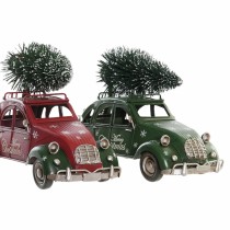 Weihnachtsschmuck DKD Home Decor Rot grün Auto 26 x 11,5 x 16,5 cm (2 Stück)