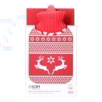 Hot Water Bottle EDM 76770 Rojo/Blanco Wool 2 L Plastic