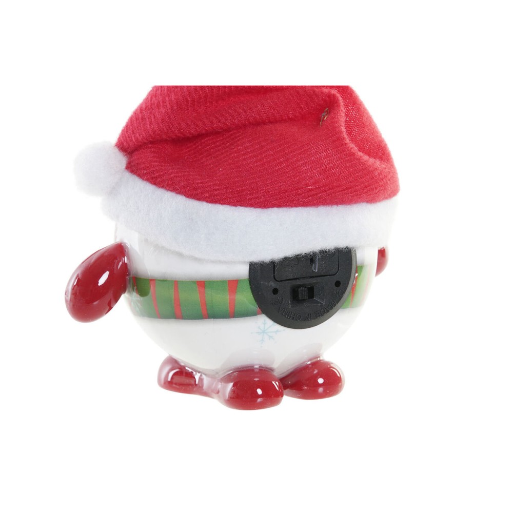 Weihnachtsbaumkugel DKD Home Decor Rot Weiß PVC Schneemann (3 Stück)