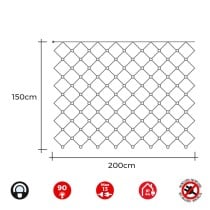 LED Curtain Lights EDM 71267 2 x 1,5 m White (1 Unit)