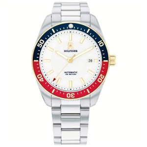 Unisex-Uhr Tommy Hilfiger TH85 Weiß Silberfarben (Ø 40 mm)