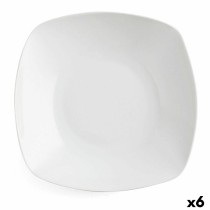 Suppenteller Quid Novo Vinci aus Keramik Weiß (20,5 cm) (Pack 6x)