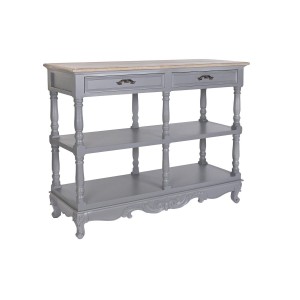 Sideboard DKD Home Decor Grey Natural Paolownia wood MDF Wood 117 x 39 x 89 cm