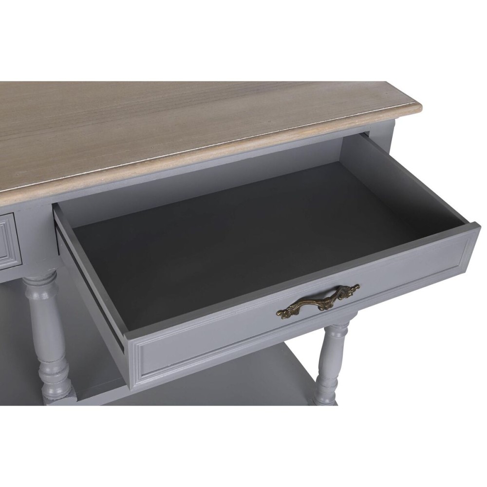 Sideboard DKD Home Decor Grey Natural Paolownia wood MDF Wood 117 x 39 x 89 cm