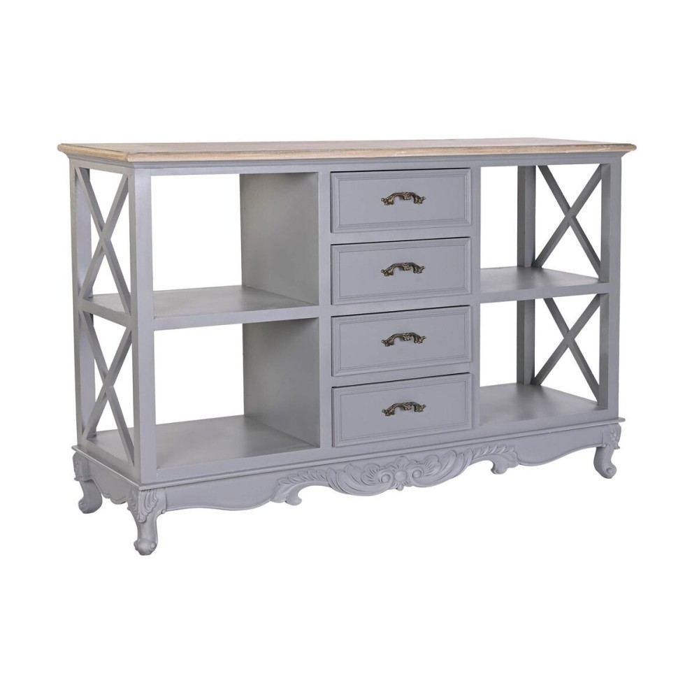 Anrichte DKD Home Decor Grau natürlich Paulonia-Holz Holz MDF 132 x 40 x 84.5 cm 132 x 40 x 84,5 cm