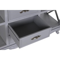 Buffet DKD Home Decor Gris Naturel Bois de paulownia Bois MDF 132 x 40 x 84.5 cm 132 x 40 x 84,5 cm