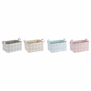 Dekorative Box DKD Home Decor Polyester EVA (35 x 25 x 18 cm) (4 Stück)