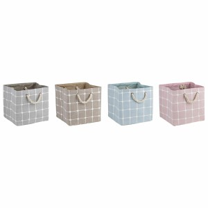 Dekorative Box DKD Home Decor Polyester EVA (30 x 30 x 30 cm) (4 Stück)